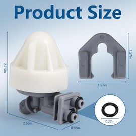 7187065 Water Softener Nozzle and Venturi Assembly, Compatible with GE, Kenmore, Whirlpool, Morton, NorthStar, Replaces 7214969, 7165704, 7238450, WS15X10027, WS15X10046-2 pcs