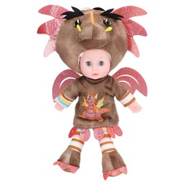 Dinosaur Baby Doll Cute Soft Plush Baby Dinosaur Toy for Girls and Kids 40cm/15.7inCoffee