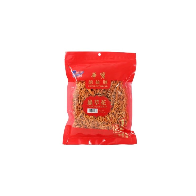 President Brand 金虫草蟲草花 8oz Jing Chong Cao Cordyceps Flower