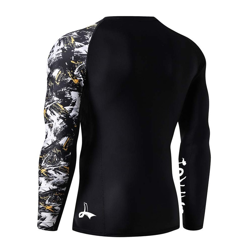 LAFROI Men's Long Sleeve UPF 50+ Baselayer Skins Performance Fit