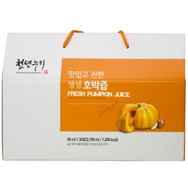 MADE IN KOREA Saeng Fresh Pumpkin Juice, 생생 호박쥬스 3 oz per Pack, 30 Packs