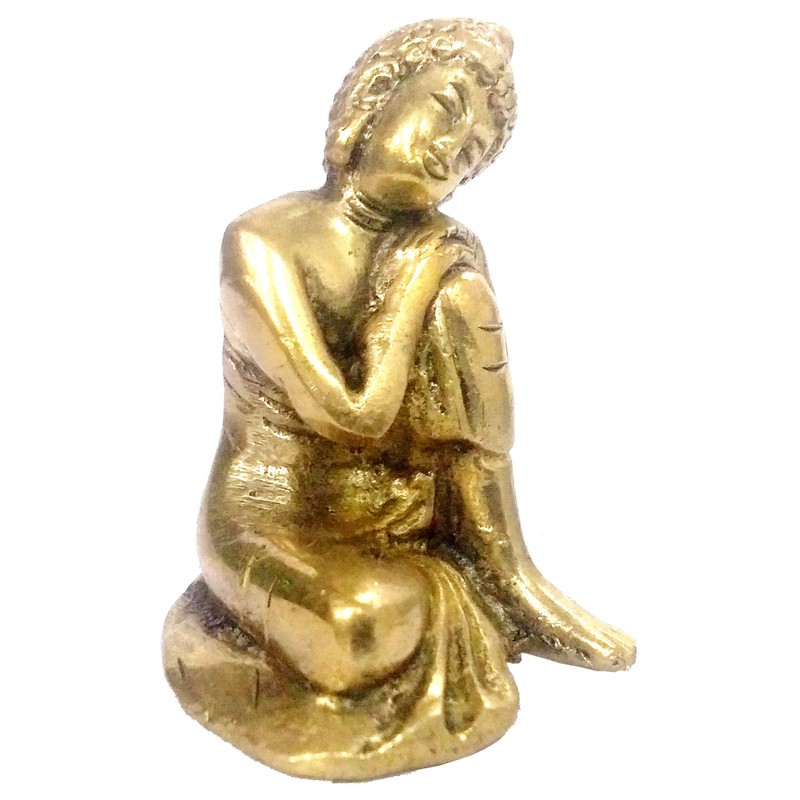Purpledip Brass Idol Resting Buddha (11947)