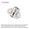 DMiotech 2pcs 5mm Flange Coupling Connector Rigid Guide Shaft Support