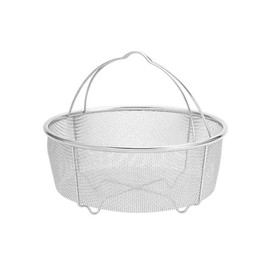 Mesh Steamer Basket, Stainless Steel Air-Fryer Basket Net Strainer Basket and Insert for Instant Pots Pressure Cookers