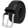Falari Cinturón trenzado elástico elástico elástico para hombre y mujer,