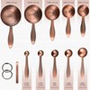 Copper measuring cups and spoons set,Includes 5 Copper Measuring Cups