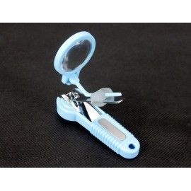Bandwagon Nail Clipper w/Magnifier, Built In File, Catch Tray, Babies, Toddlers, Seniors