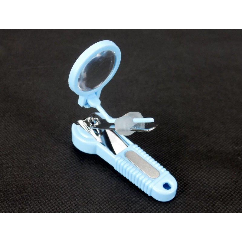 Bandwagon Nail Clipper w/Magnifier, Built In File, Catch Tray, Babies,