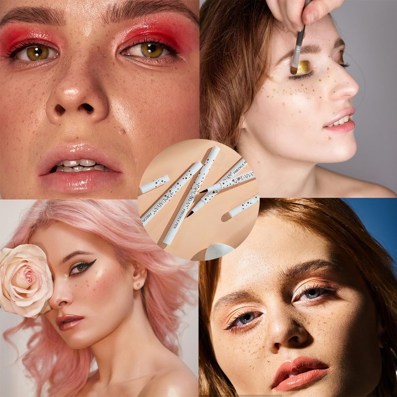 2Pcs Freckle Pen with Not Easy to Lose Color for