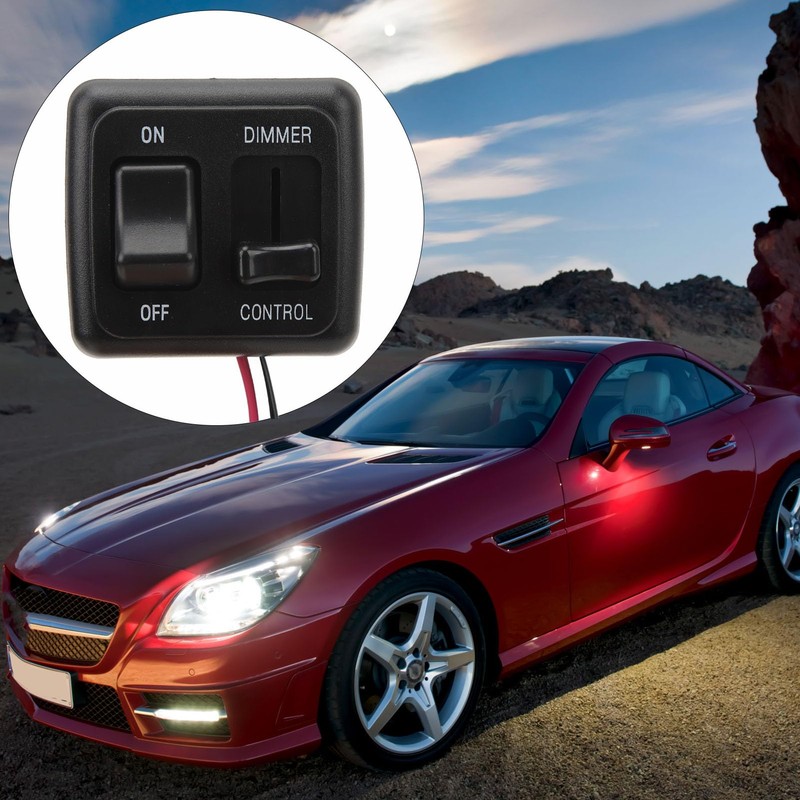 12 Volt DC Dimmer Switch, 10A 12V DC Toggle Switch