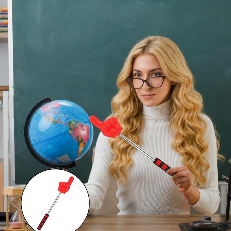 Big Extendable Pointer Finger Stick, Teacher Pointer Stick for Classroom
