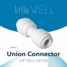 iSpring LittleWell Inline Fitting with 1/4" Quick Connect Fitting, 10 Pack