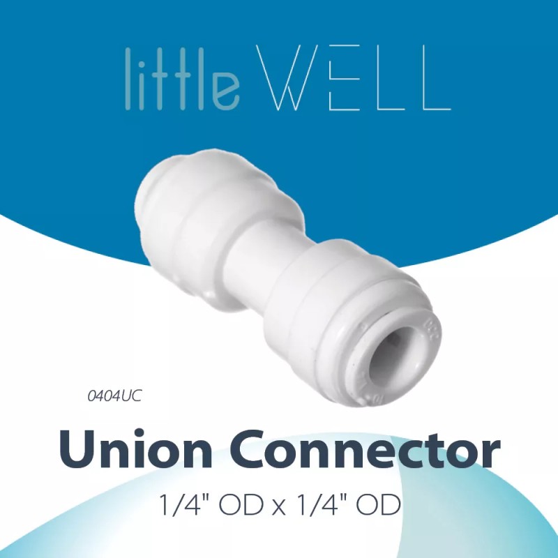 iSpring LittleWell Inline Fitting with 1/4" Quick Connect Fitting, 10