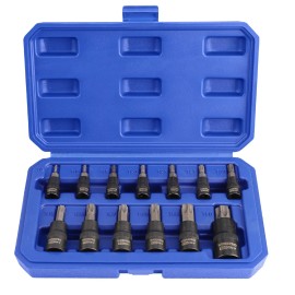 WORKPRO Torx Bit Socket Set1/4"3/8"&1/