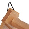Relaxdays Wooden Wall Coat Rack, Extendable Coat Rack, 10 Coat