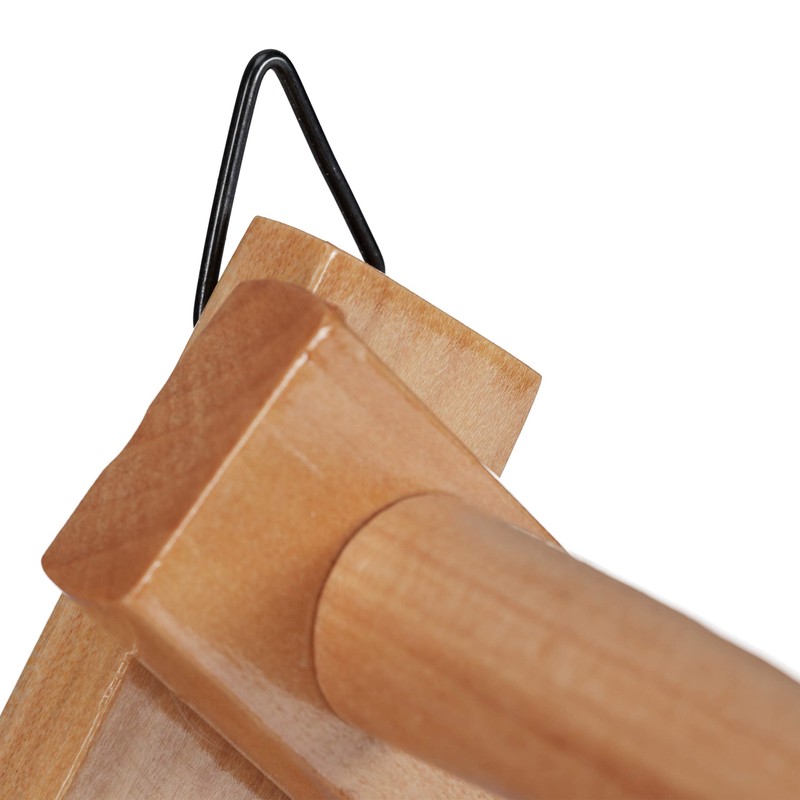 Relaxdays Wooden Wall Coat Rack, Extendable Coat Rack, 10 Coat