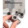 3/8” Drive Impact Bolt Nut Extractor Set, 13 Pcs Lug