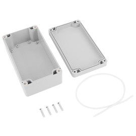 Junction Box, Waterproof Wiring Box 158 × 90 × 60mm ABS Dustproof Connection Box White Enclosure Electrical Cable Box Instrument Proection Shell