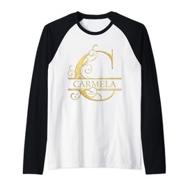 Carmela Name Raglan Baseball Tee