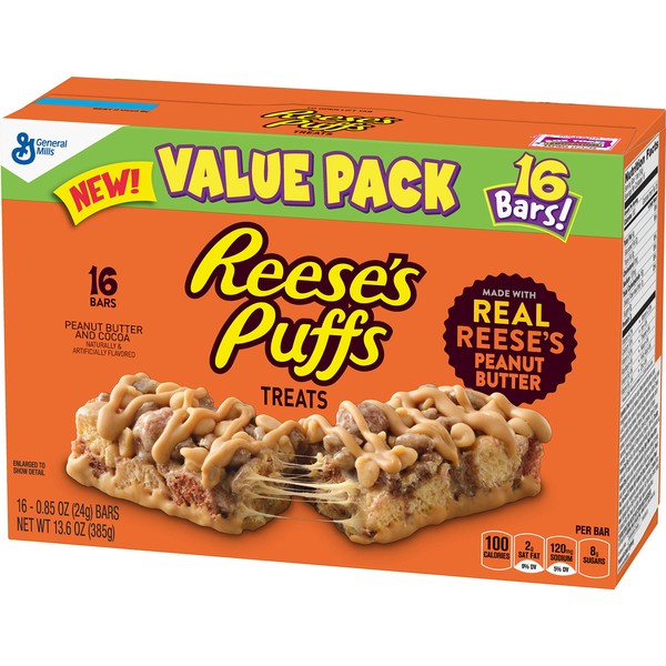 Reese's PuffsTreats, 0.85oz 16 count, 13.6oz
