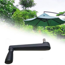 Fenteer Patio Umbrella Crank Handle Handle Arm Assembly, Detachable Handle, Universal Lawn Gardens Umbrella Accessories, Gray