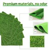 4 Packs Fake Grass for Crafts Artificial Garden Grass for