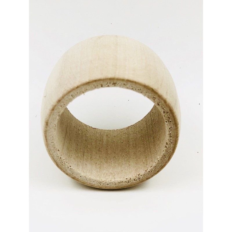 MGI Development Untreated Wood Napkin Rings Made in France, Jura