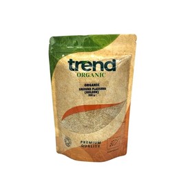 Trend Organic Ground Flaxseed (Golden), Milled Linseed Seeds, High in Protein, Rich in Fibre and Omega-3s, Certified Organic, Vegan, GMO-Free, No Additives, No Preservatives, Raw, 500g