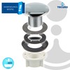 tecuro Tap Hole Plug Cover Rosette Diameter 42 mm Stainless