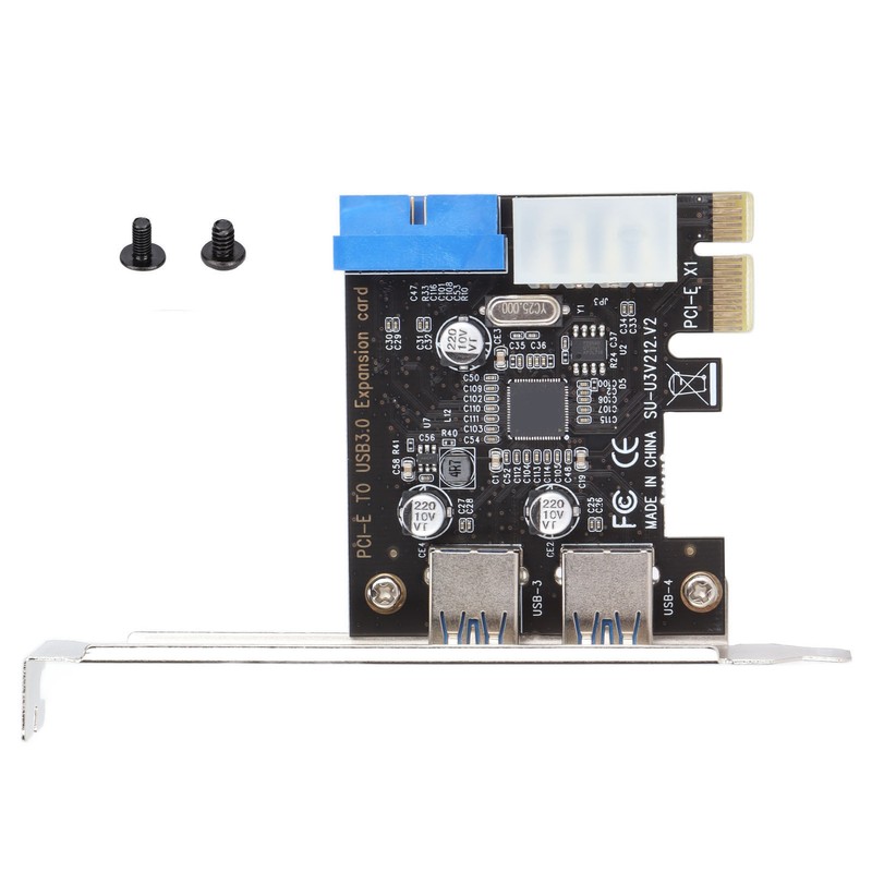 USB3.0 Expansion Card 2 Port 19 Pin 4P PCIE to