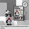QMEAKMONY Mini Building Blocks Panda Sets Cute Micro Mini Panda
