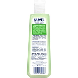 Nuvel Tónico Facial Astringente con Té Verde 235 ml Limpiador Facial para Piel Grasa o Mixta con Ingredientes Naturales