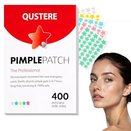 Parches para Acne,400 Almohadillas Hidrocoloides para Espinillas,Pimple Patch,Parches hidrocoloides absorbentes para tratar la erupción de acné y espinillas para el cuidado de la piel. (A, unidad, 400)