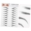 Gatuida 2pcs Artificial Eyebrow Stickers Hair Like Eyebrow Transfer Tool