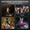 Luxury 3X25 Opera Glasses Binoculars with Adjustable Handle,Chain&Real Magnifying Glass,Optical