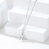 Silvora Letter Pendant Necklace for Women in Silver Alphabet A-Z