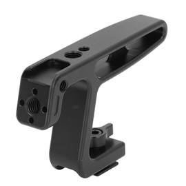 Mini Top Handle Camera Handle Grip with 1/4in 3/8in Screw Hole for Arri Mounting Hole Cold Shoe Camera Cage Accessory for Vlog