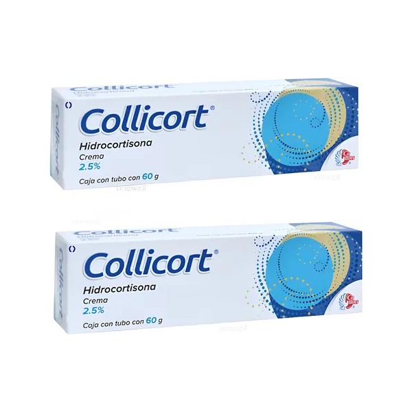 2 Pack Hidrocortisona Crema 2.5% 60g Collicort Collins