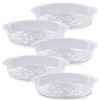 Rocutus Plant Saucer,20 Pack Plastic Plant Saucer Drip Trays Small