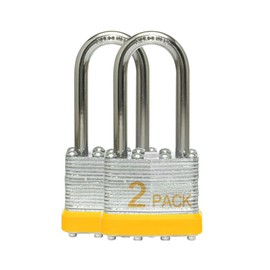 Lock Outdoor Padlocks, Key Lock, Padlocks with Same Key - Laminated Steel Keyed Padlocks with Long Shackle, 60 Pack, for Hasp Latch, Sheds, Fences, Storage Locker, School, Gym