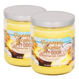 Specialty Pet Products Pet Odor Exterminator Candle, Pineapple & Coconut - Pack of 2