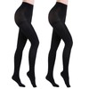 HA WA 2 Pairs Semi Opaque Tights, Winter Control Top