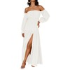 ZESICA Women's 2025 Boho Sexy Off Shoulder Long Sleeve Smocked