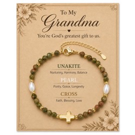 HGDEER Mothers Day Gifts for Grandma, Birthday Christmas Stocking Stuffer Valentine’s Day Gifts for Grandma Grandmother Gifts Present Jewelry Bracelet