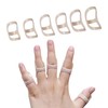 SOFT HOME 6 Pack Oval Finger Splints Waterproof Finger Splint