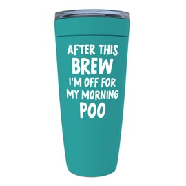 Coffee Lovers Mint Edition Viking Tumbler 20oz - after brew - Coffee Drinker Enthusiast Caffeine Addict Roast Caffeinated Arabica Corporate Worker