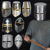 Armory Replicas Medieval Knights Templar Crusader Helmets Collection: Forged Carbon