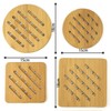 Efbock Bamboo Trivet, Home Kitchen Bamboo Hot Pads Trivet, Heat