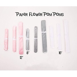 luckylibra Baby Girl Baby Shower Decorations, It is a Girl Banners and Paper Lantern Paper Flower Pom Poms （Pink White Grey）