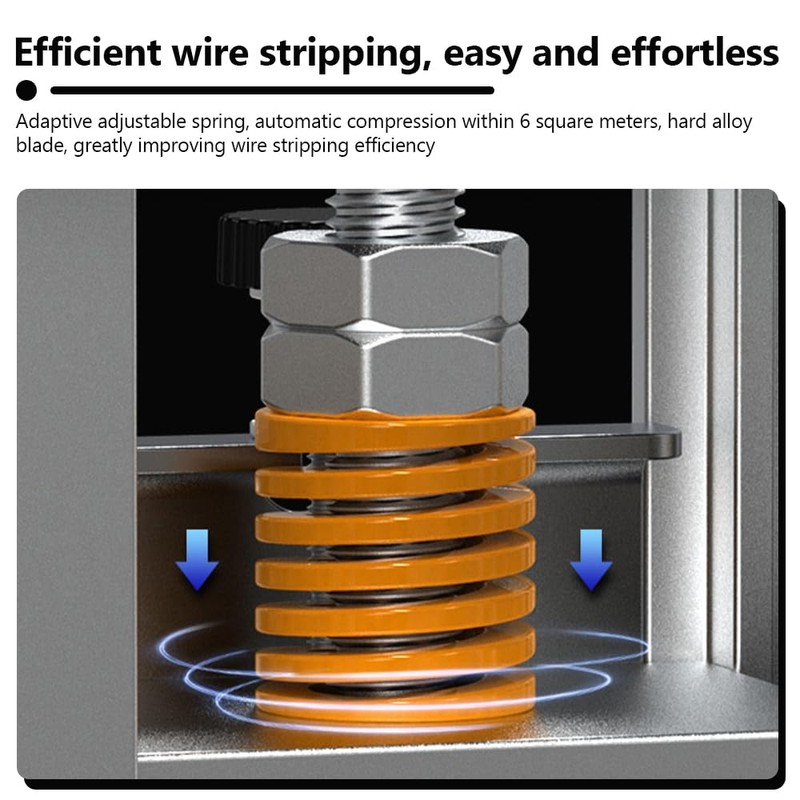MOTRAIN Manual Wire Stripper Machine, Aluminum Alloy Wire Peeler Machine,